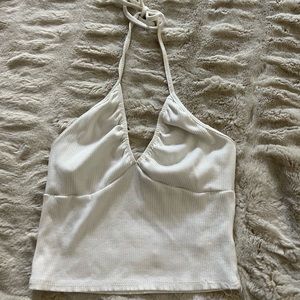 Urban Outfitters Halter Top, White, Size Small